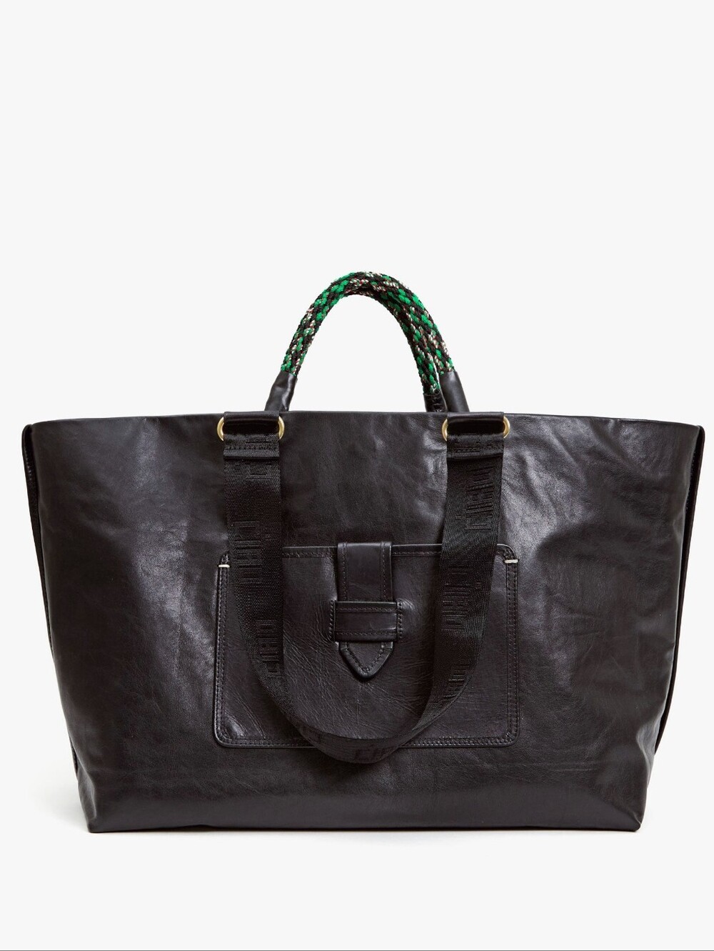 EXCELLENT CLARE V GRANDE BATEAU TOTE BAG - BLACK